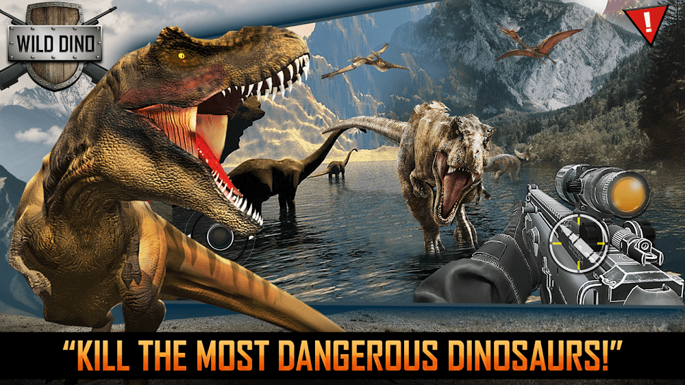 Wild Dino Hunting Jungle Games v8.95 MOD APK (Menu, Money, One Hit)