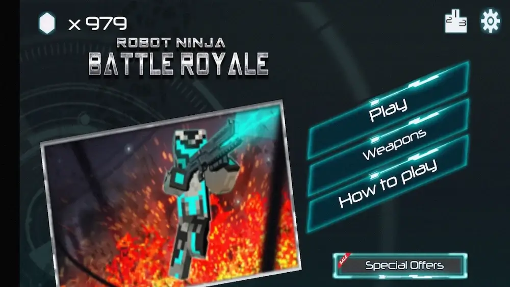 Robot Ninja Battle Royale MOD APK v1.67 (Enemy Can't Attack)