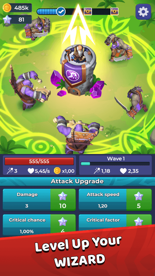 Royal Mage Idle Tower Defence v1.0.316 MOD APK (Menu, Damage, Speed)
