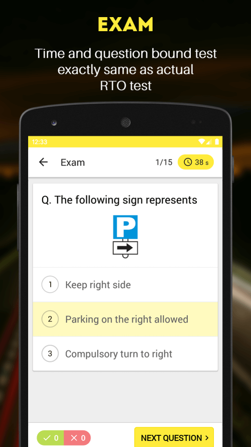 RTO Exam v3.50 MOD APK (Pro Unlocked)