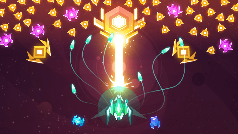 Shootero Classic Sky Shooter v1.2 MOD APK (Free Purchase, God Mode)