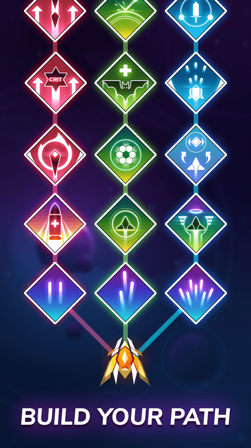 Shootero Classic Sky Shooter v1.2 MOD APK (Free Purchase, God Mode)
