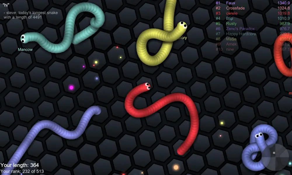 slither.io MOD APK v3.06 (Unlocked Skins, No ADS)