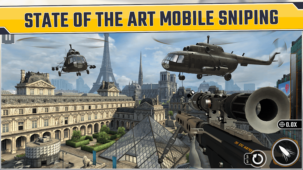 Sniper Strike v500231 MOD APK (Aiming Enabled, Unlimited Ammos, God Mod)