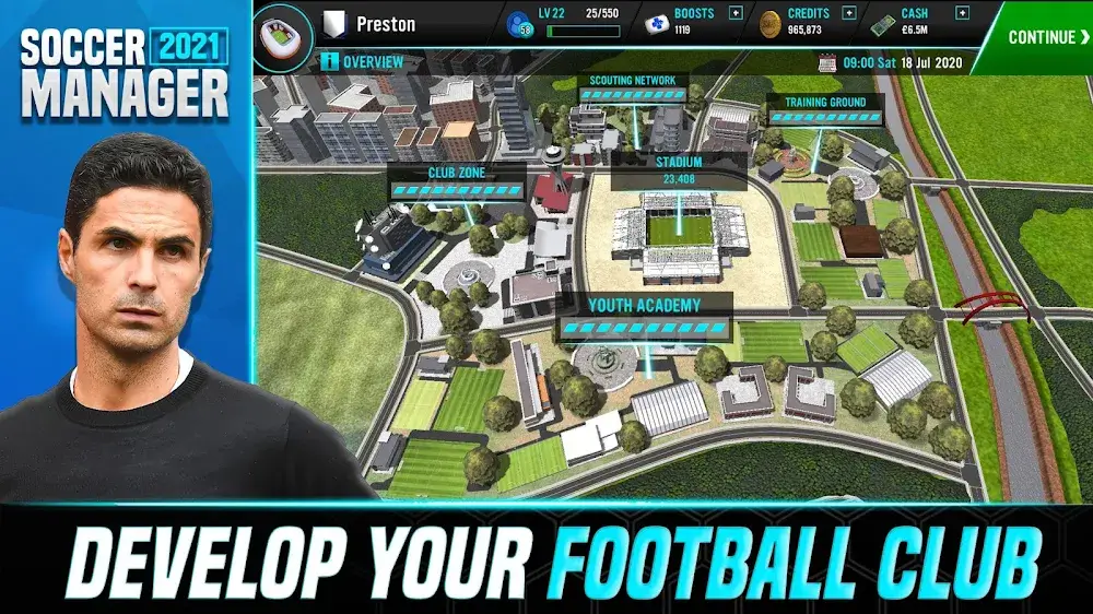 Soccer Manager 2021 MOD APK v2.1.1 (Free Kits Receive, No ADS)