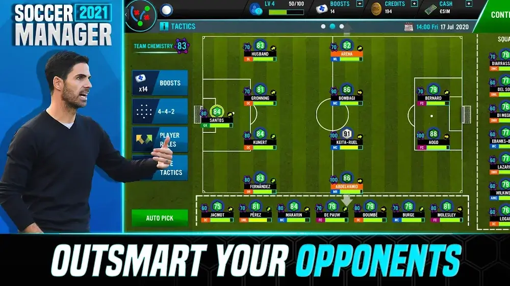 Soccer Manager 2021 MOD APK v2.1.1 (Free Kits Receive, No ADS)