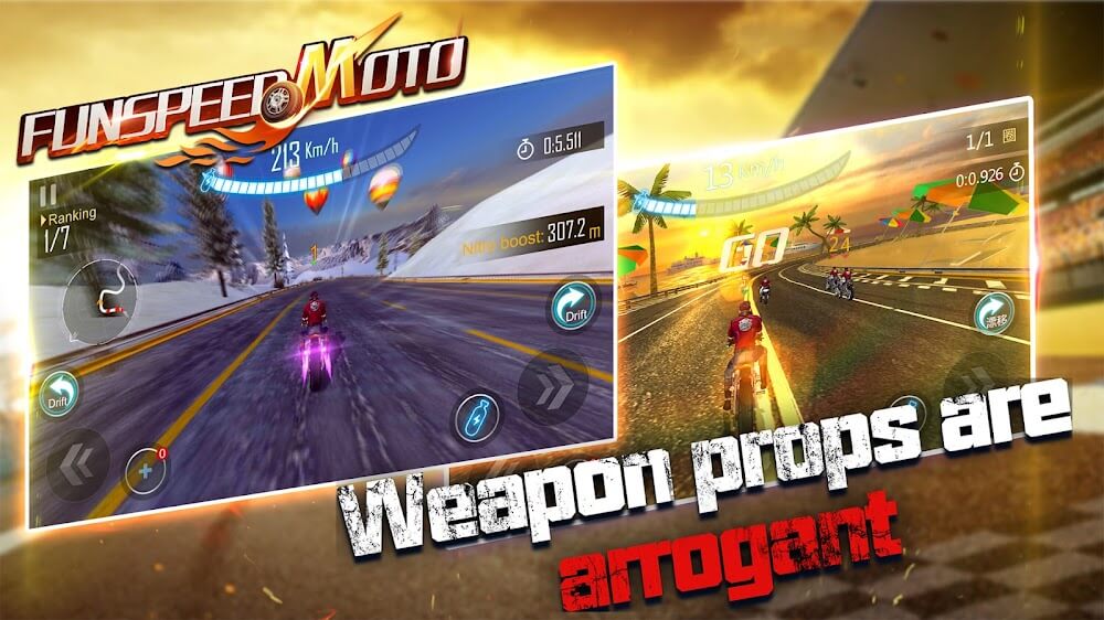 Speed Moto Drift v1.2.0 MOD APK (Unlimited Currency, Gasoline)