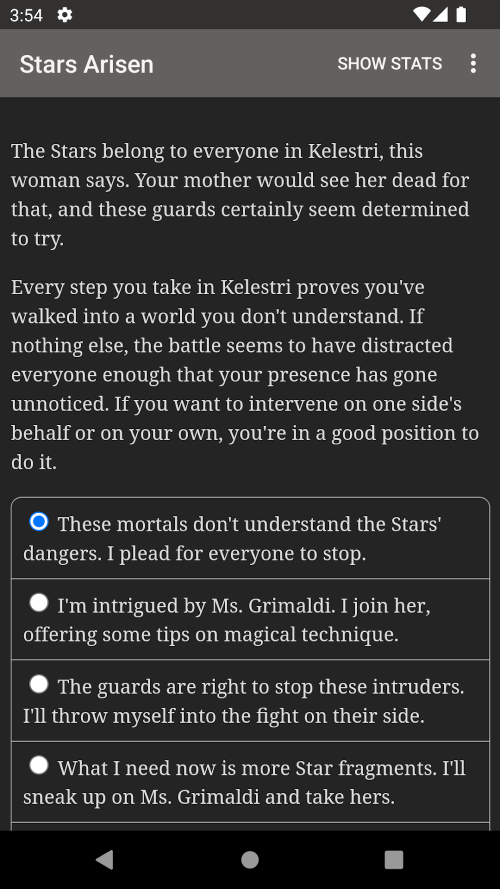 Stars Arisen v1.0.15 MOD APK (Unlocked Stories, Boosted Stats)