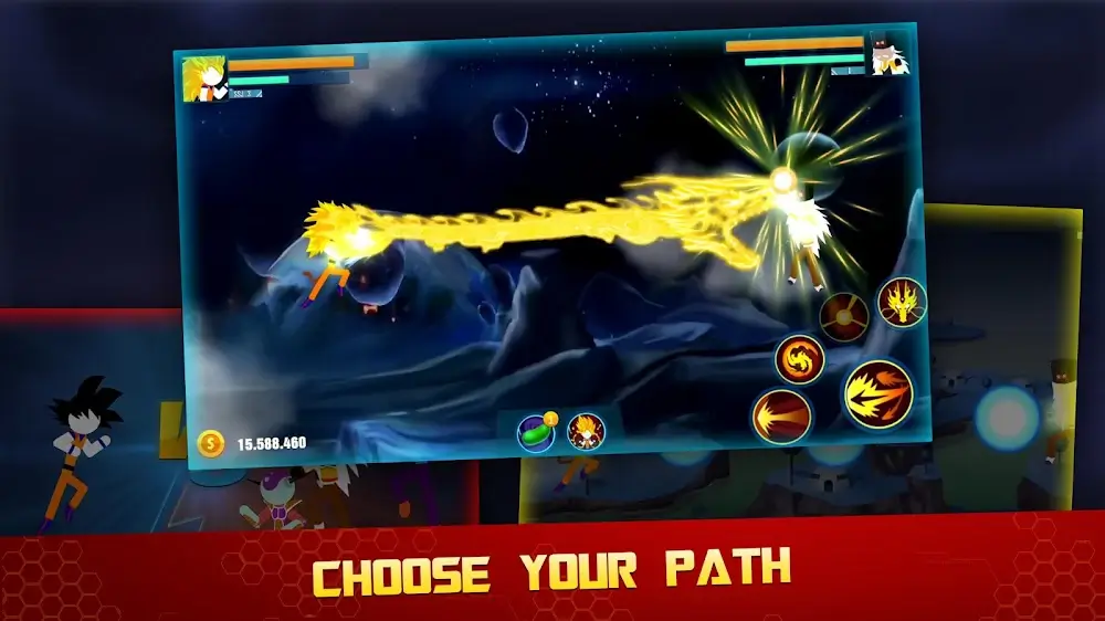 Stick Z: Super Dragon Fight MOD APK v9.0 (Unlimited Coins, Beans)