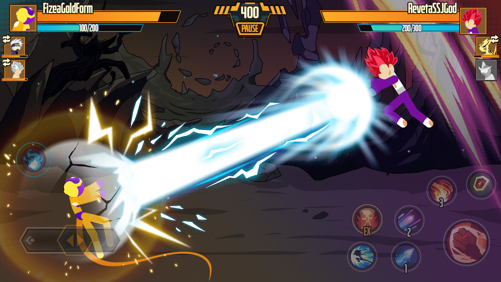 Stickman Dragon Fight v3.2.1 MOD APK (God Mode)