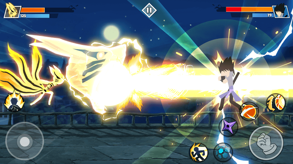 Stickman Shinobi Fighting v7.1 MOD APK (God Mode, No Skill CD, Money)