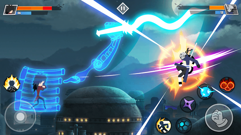 Stickman Shinobi Fighting v7.1 MOD APK (God Mode, No Skill CD, Money)