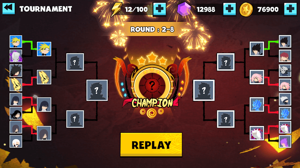 Stickman Shinobi Fighting v7.1 MOD APK (God Mode, No Skill CD, Money)