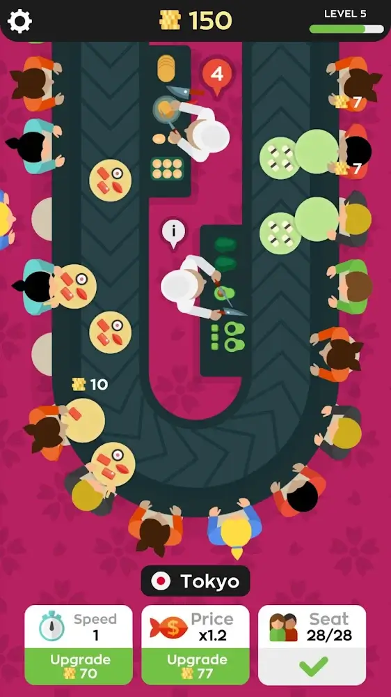 Sushi Bar Idle MOD APK v2.8.13 (Unlimited Coins)