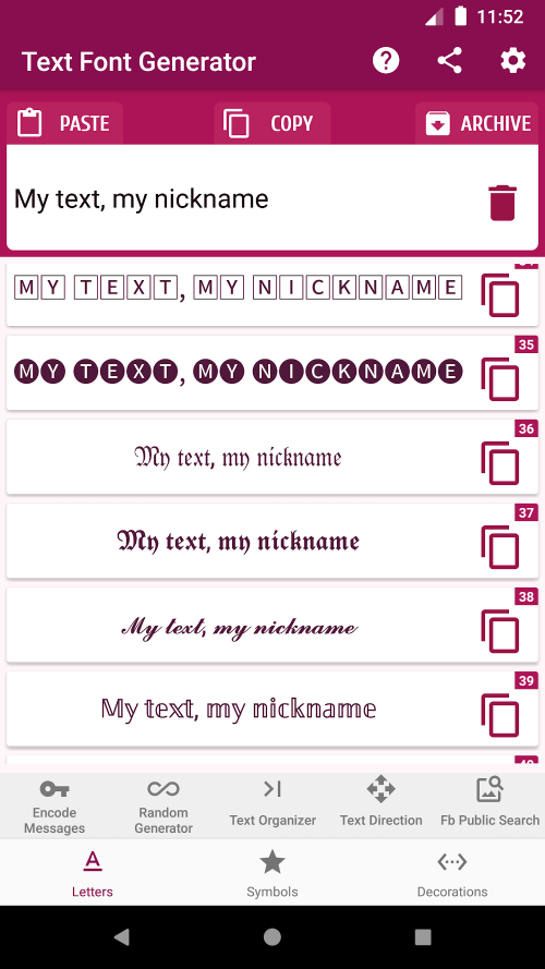 Text Font Generator v2.8.0 MOD APK (Premium Unlocked)