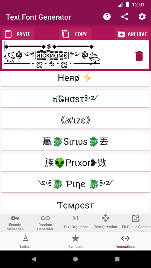 Text Font Generator v2.8.0 MOD APK (Premium Unlocked)