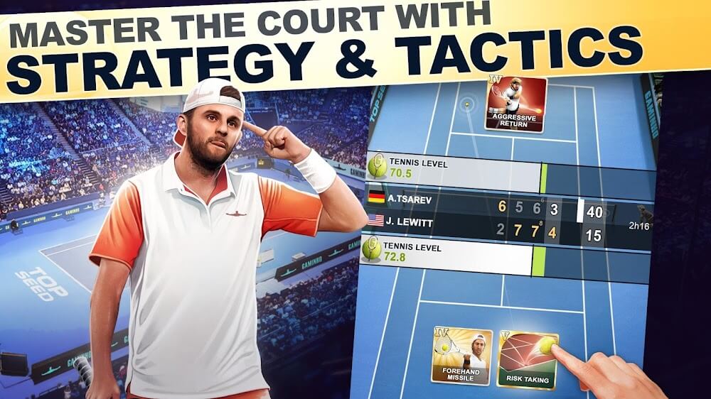 TOP SEED Tennis Manager 2025 v2.73.1 MOD APK (Unlimited Cash, Unlimited Gold)