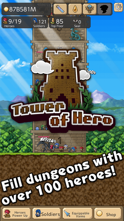 Tower of Hero v2.3.3 MOD APK (Unlimited Gold, Diamonds)