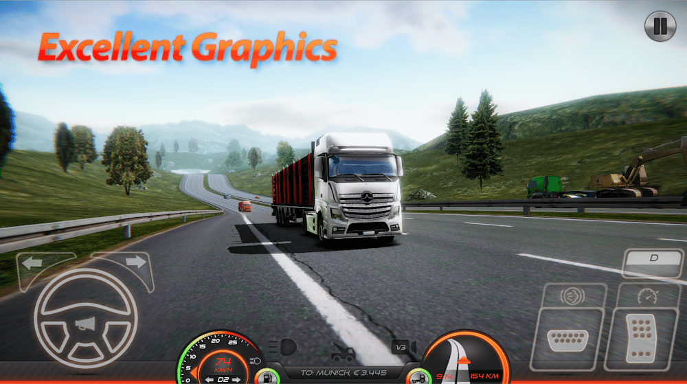 Truck Simulator: Europe 2 v0.62 MOD APK (Unlimited Cash, Max Level)