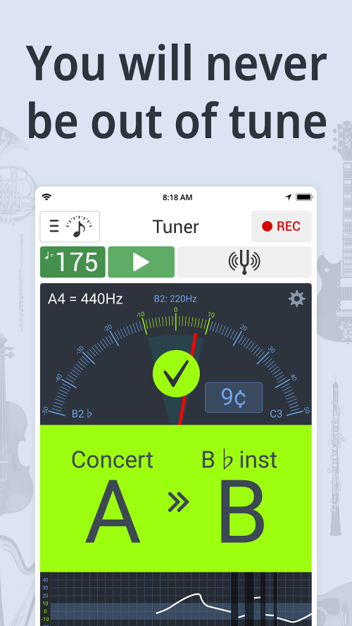 Tuner Metronome v8.04 MOD APK (Premium Unlocked)