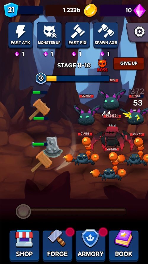 Ultimate Axe Clicker v1.2.5 MOD APK (Unlimited Gold, Diamonds)