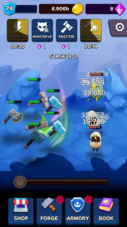 Ultimate Axe Clicker v1.2.5 MOD APK (Unlimited Gold, Diamonds)