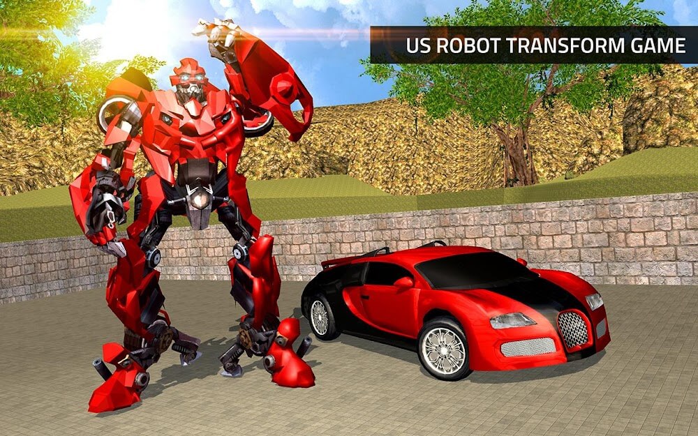 US Robot Transform Car Driving v1.0.8 MOD APK (Unlimited Money)