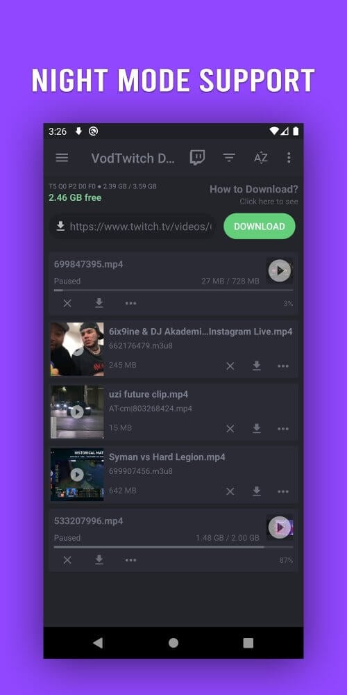 VodTwit Downloader v26.1.6 MOD APK (Premium Unlocked)