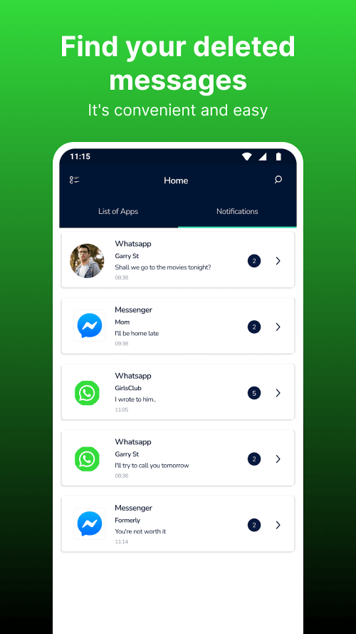 WA Deleted Messages Recovery v1.8.1 MOD APK (Premium Unlocked)