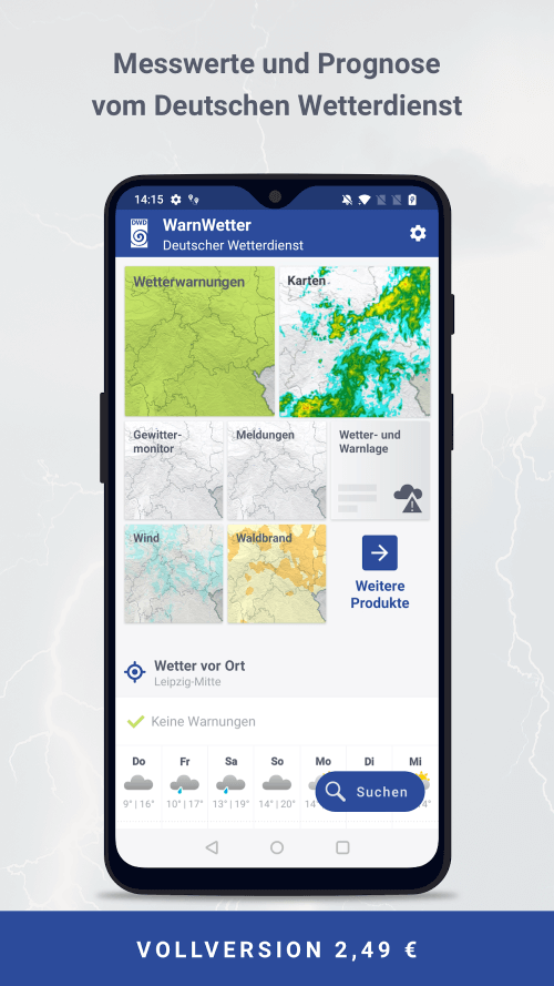 WarnWetter v5.3.0 MOD APK (Premium Unlocked)
