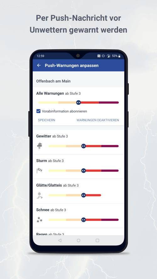 WarnWetter v5.3.0 MOD APK (Premium Unlocked)