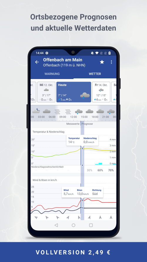 WarnWetter v5.3.0 MOD APK (Premium Unlocked)