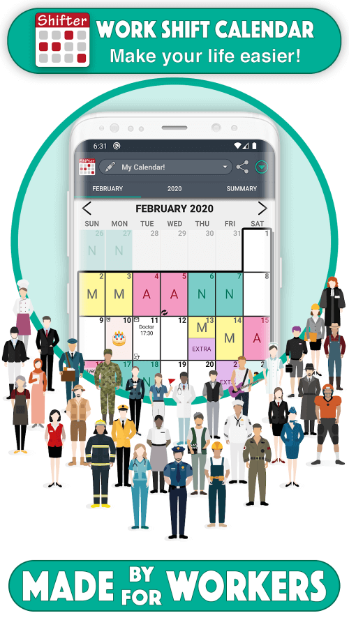 Work Shift Calendar v2.0.7.8 MOD APK (Premium Unlocked)
