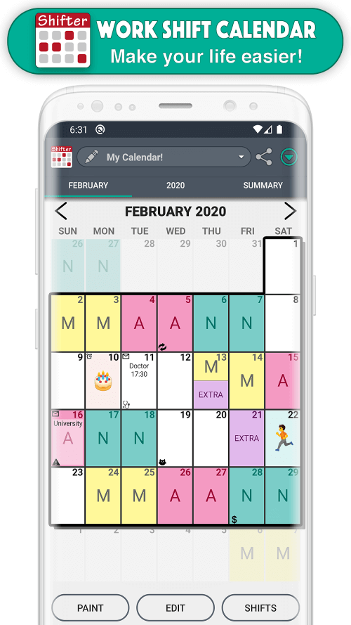 Work Shift Calendar v2.0.7.8 MOD APK (Premium Unlocked)