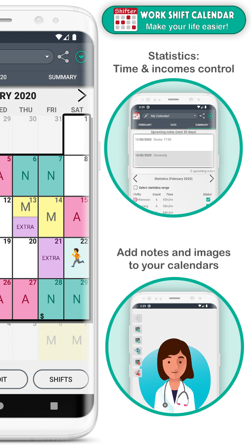 Work Shift Calendar v2.0.7.8 MOD APK (Premium Unlocked)