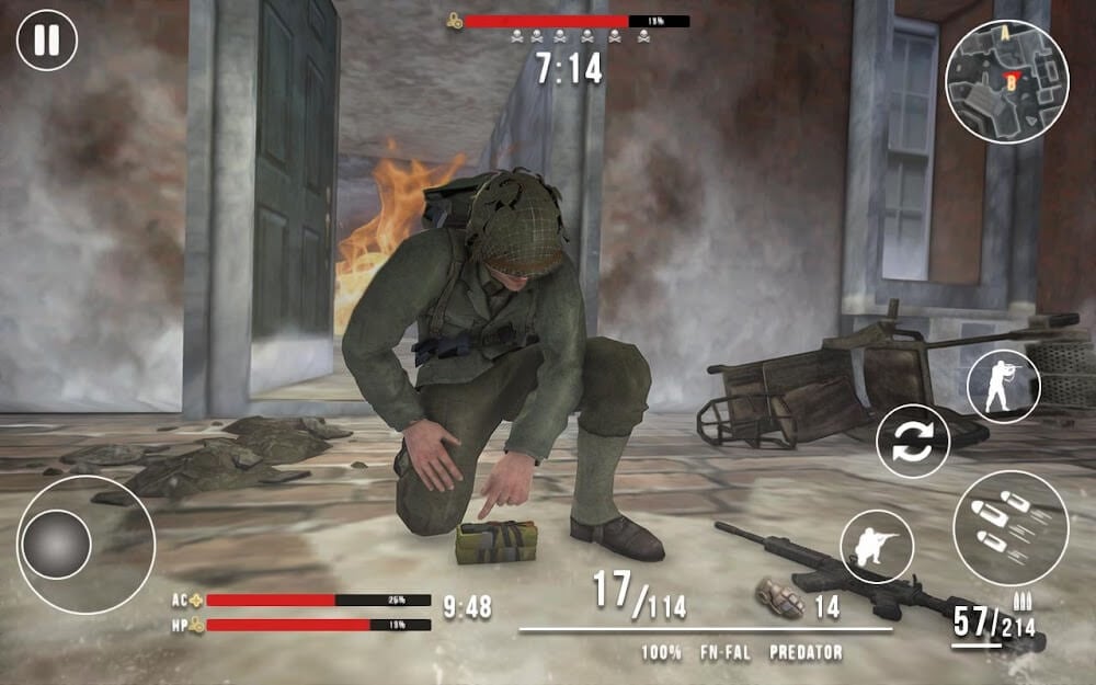 World War 2 Winter Heroes v1.4.3 MOD APK (Dumb Enemy, God Mode)