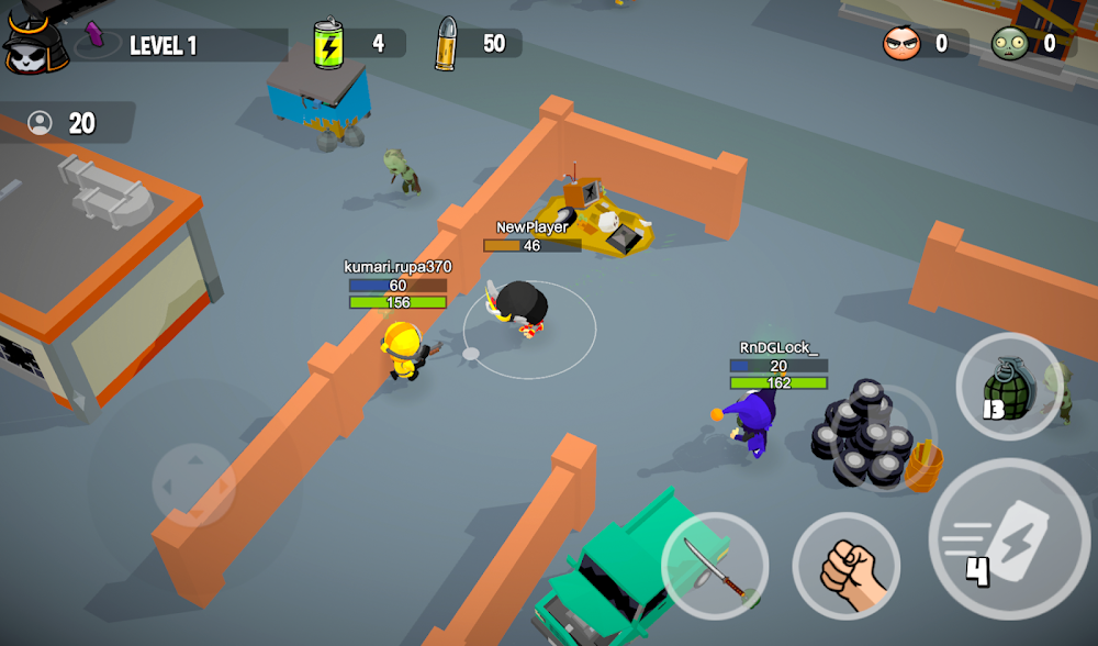 Zombie Royale io v3.0.4 MOD APK (Dumb Enemy)