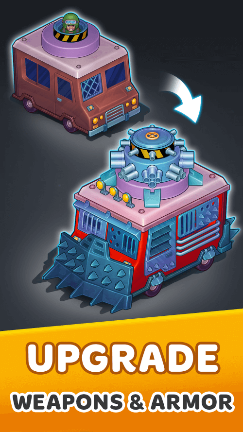 Zombie Van v0.3.65 MOD APK (One Hit, God Mode, Free Chests)
