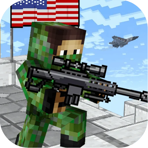 American Block Sniper Survival v1.146 MOD APK (God Mode/Dumb Enemy)