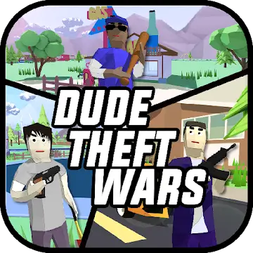 Dude Theft Wars v0.9.0.9f6 MOD APK (Unlimited Money, Ammo, God Mode)