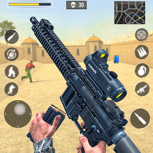 Gun Games Army v1.3.5 MOD APK (God Mode, Dumb Enemy)