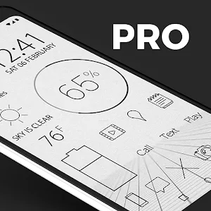 Lines Dark Pro - Icon Pack v3.6.7 APK (Full Version)