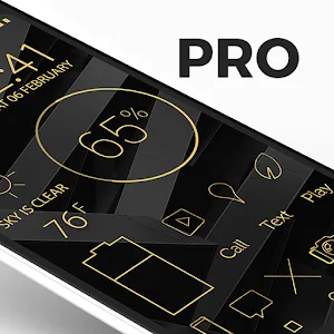 Lines Gold Pro - Icon Pack v3.6.7 APK (Full Version)