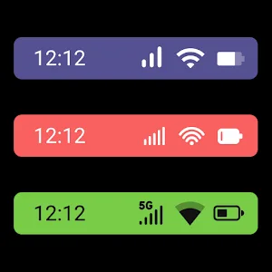 Material Status Bar v11.1.1 MOD APK (Premium Unlock)