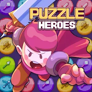Puzzle Heroes: RPG Match Quest v1.1.0 MOD APK (Menu, Damage, Unlimited Gems)