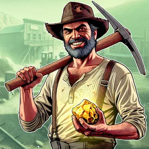 Wild West Miner - Gold Rush v1.4.2 MOD APK (Unlimited Money)