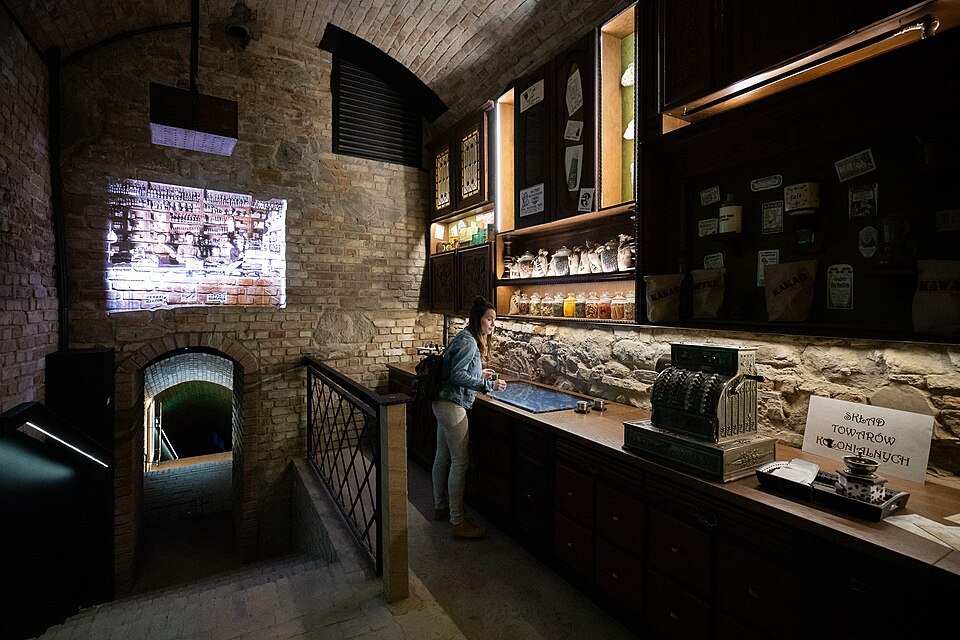 Rzeszowskie Piwnice – ekspozycja Sklep kolonialny